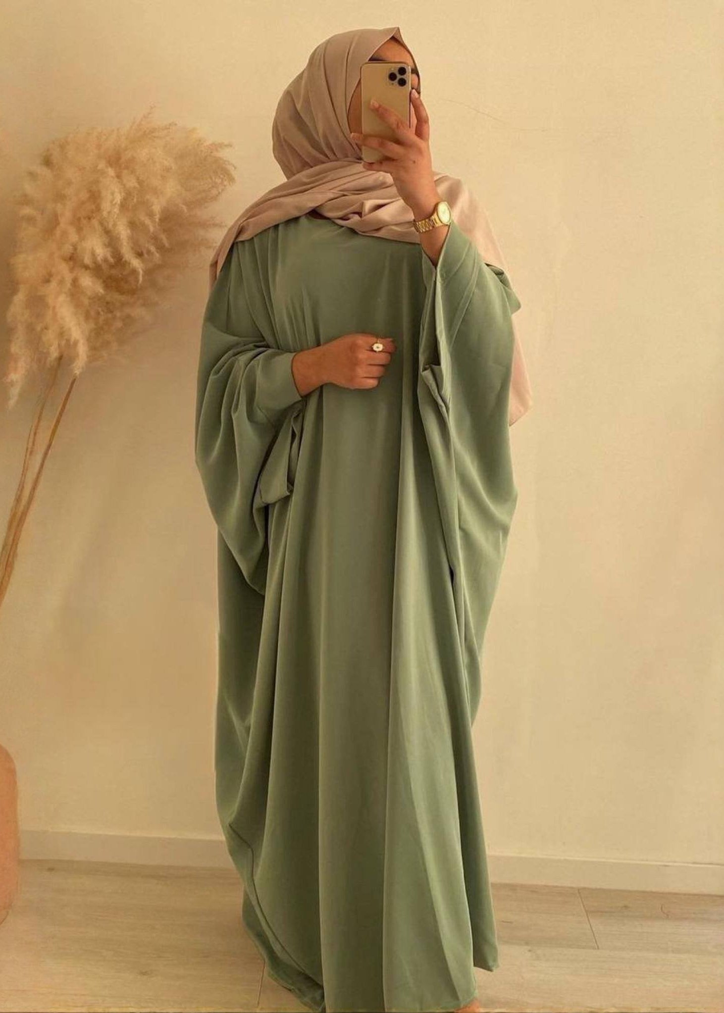 AREBIYAN KAFTAN ABAYA | TOUCH GREEN