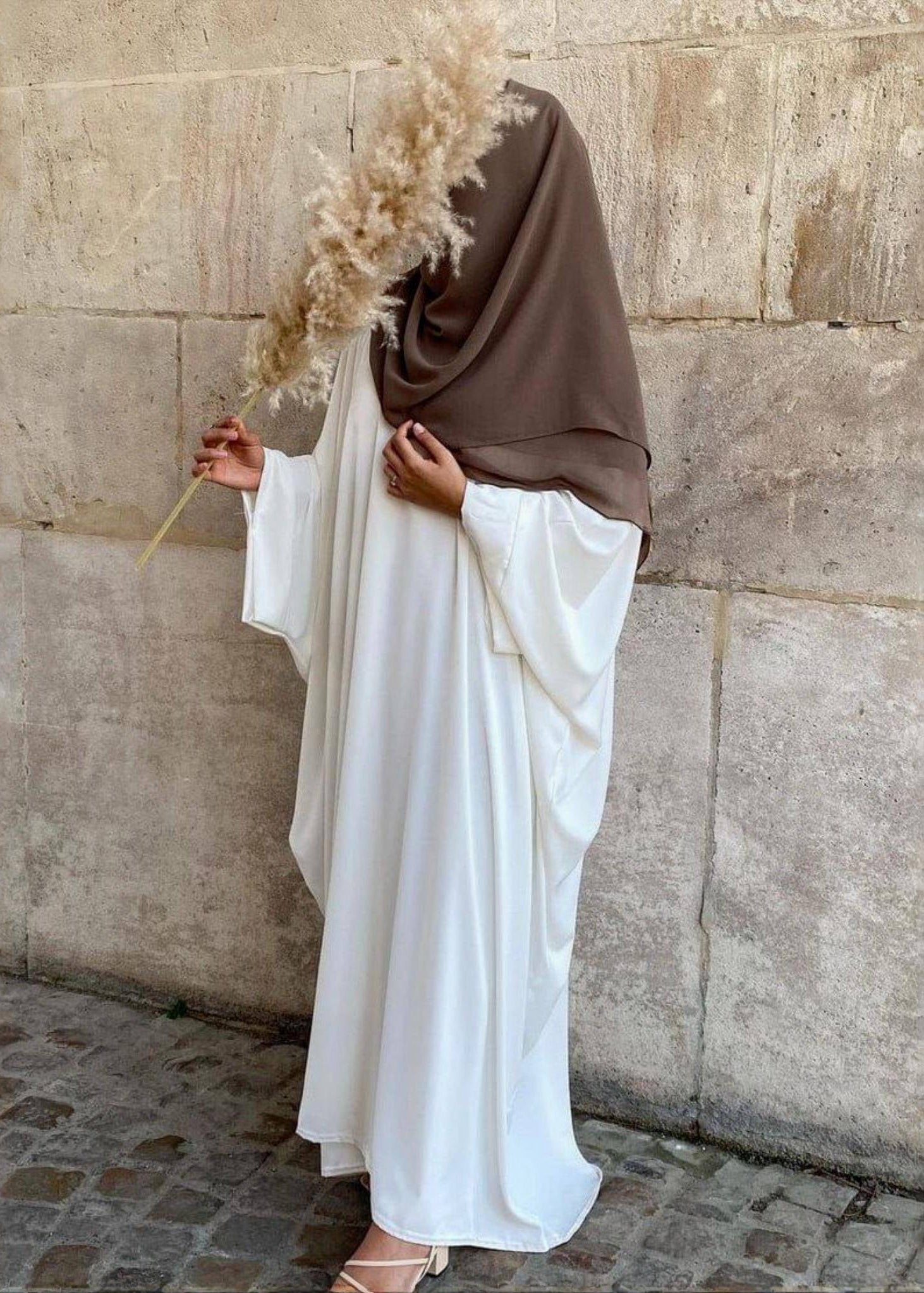 AREBIYAN KAFTAN ABAYA | WHITE