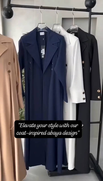 IZMAH COAT STYLE ABAYA | BLUE