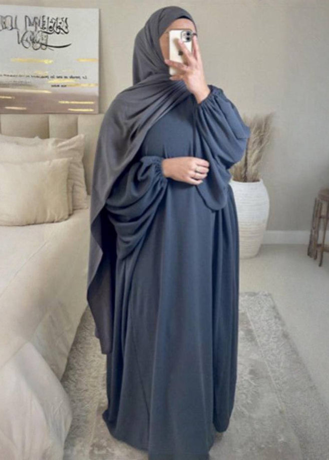 MARYAM BALLOON SLEEVE ABAYA | DD GREY