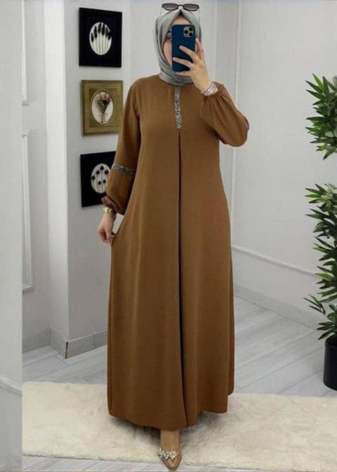 6001 - AASH BASIC ABAYA | REAL COPPER