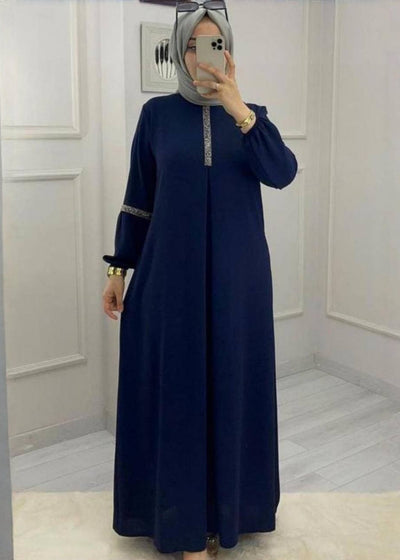 6001 - AASH BASIC ABAYA | ROYAL BLUE