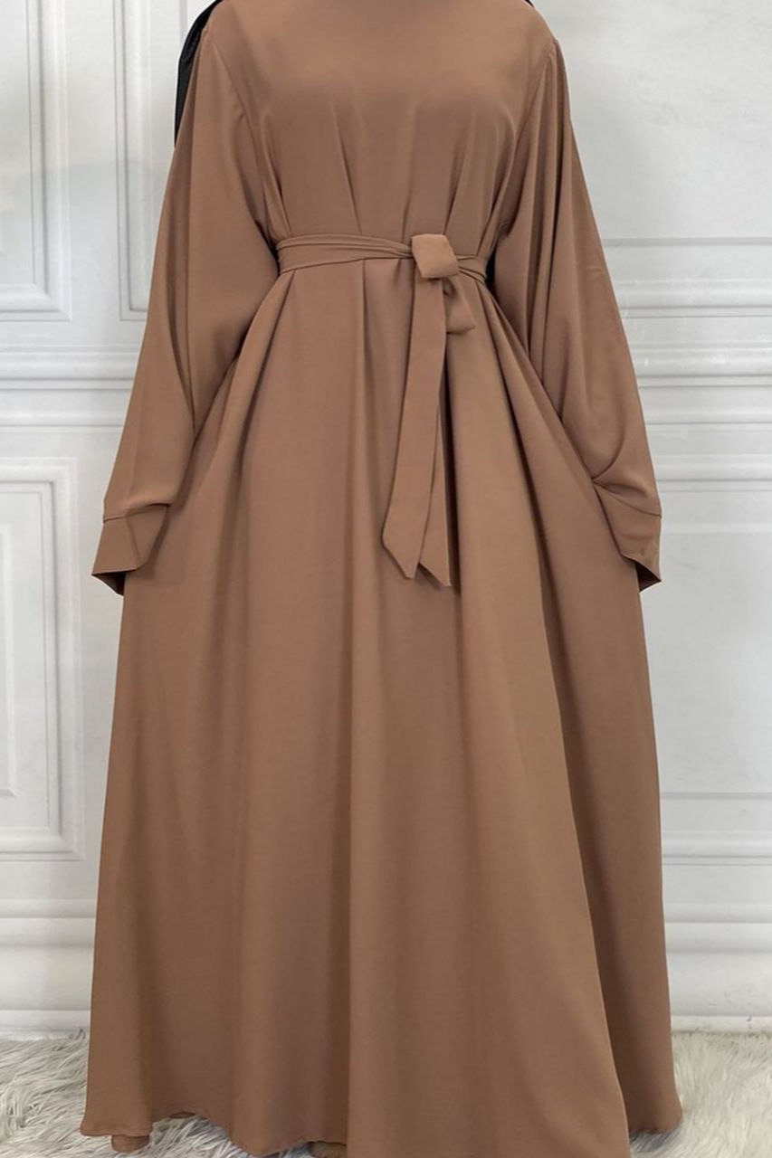 10IN  Daily Wear Basic Abaya - ( GOLDEN )