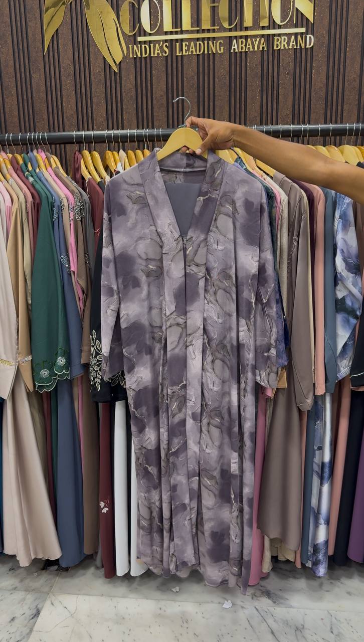 VELORA FRONT OPEN ABAYA | SHADE-09