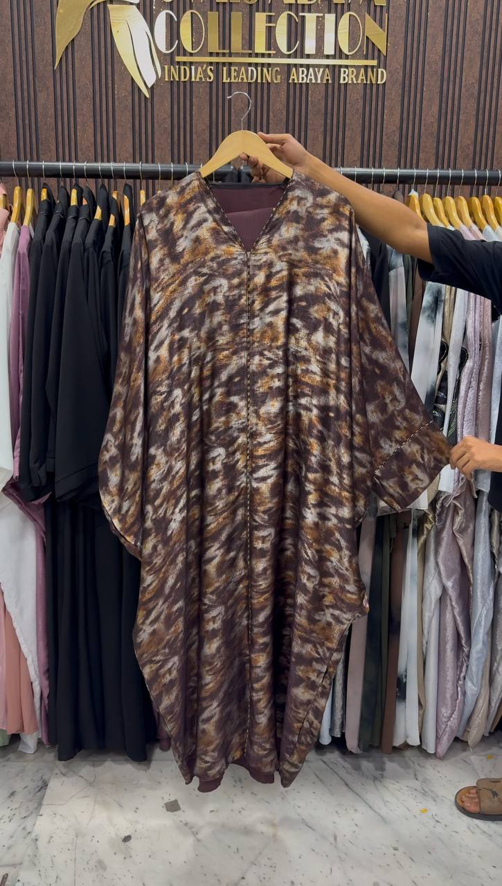 SIBEL PRINTED KAFTAN ABAYA | PRINT-06