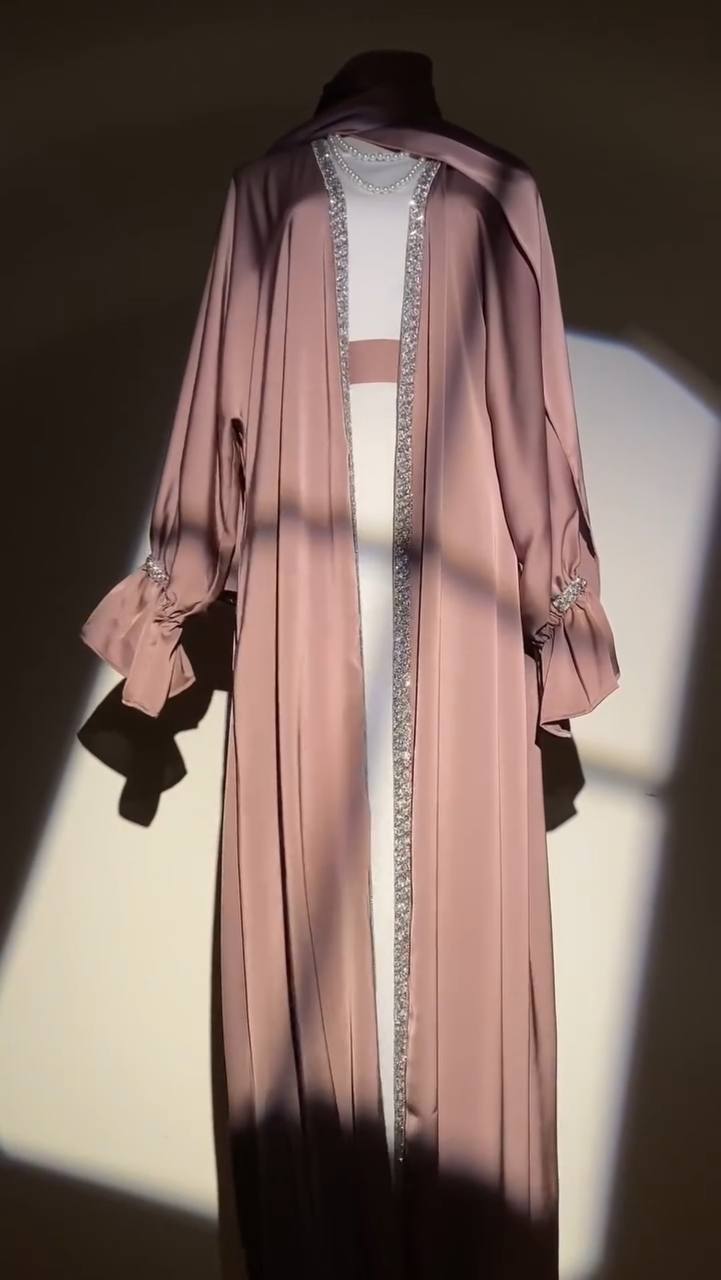 SAHARA DOUBLE SHRUG ABAYA | GHESTNUT LITE