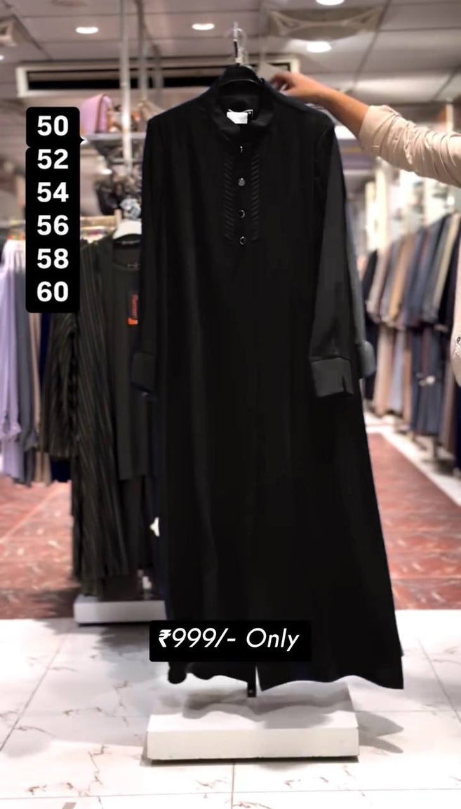 AYLA POCKET ABAYA | BLACK