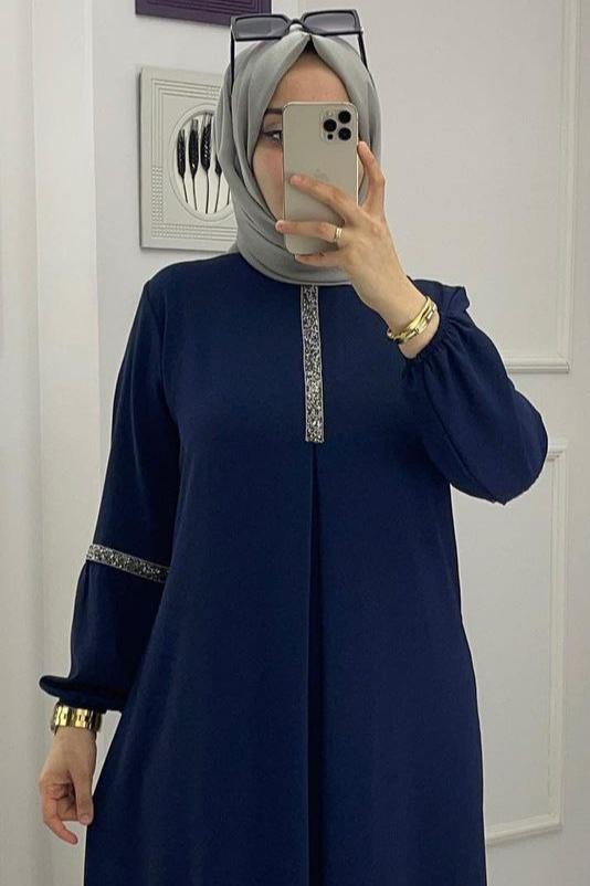 6001 - Aash Basic Abaya | ROYAL BLUE