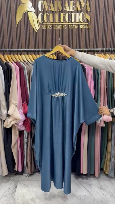 AL-ZAINAB BROACH ABAYA | SKY BLUE