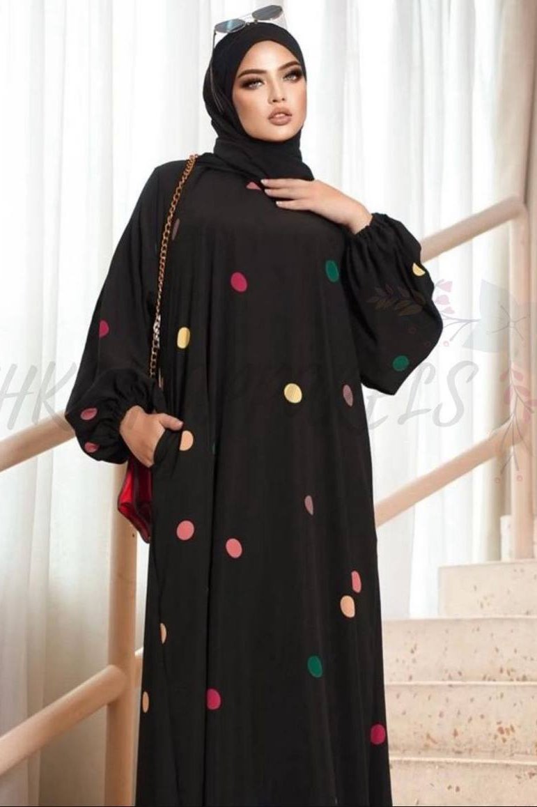 ALIZA ORIGNAL PRINTED ABAYA - ( SHADE 16 )