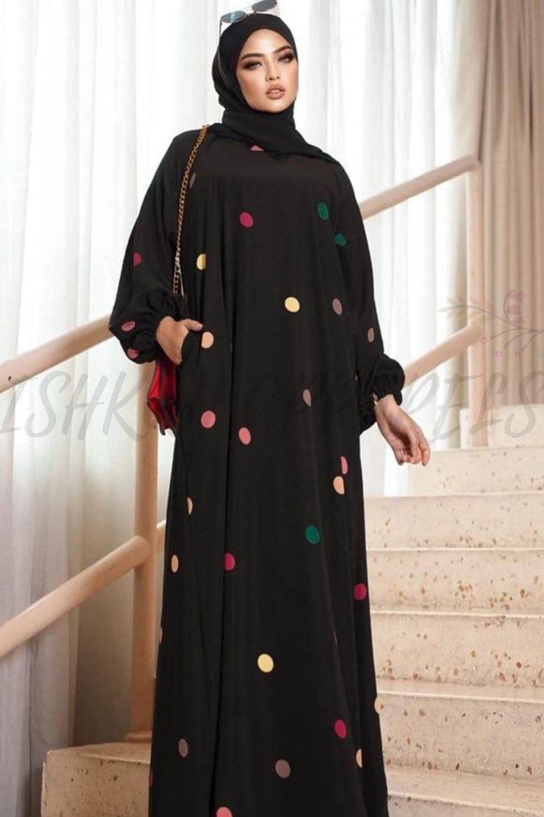 ALIZA ORIGNAL PRINTED ABAYA - ( SHADE 16 )