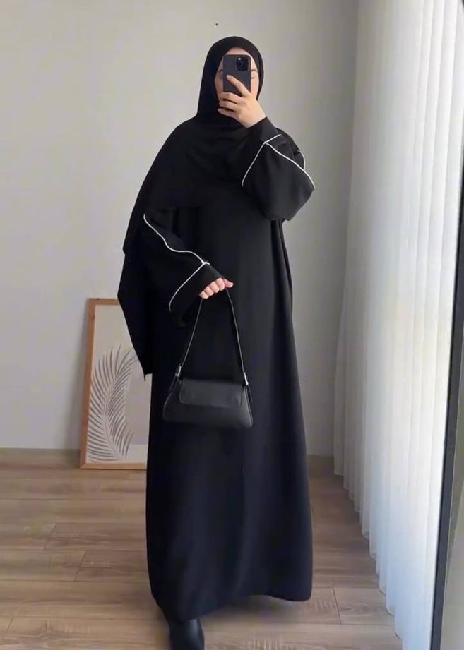 HANIA PIPIN ABAYA | BLACK