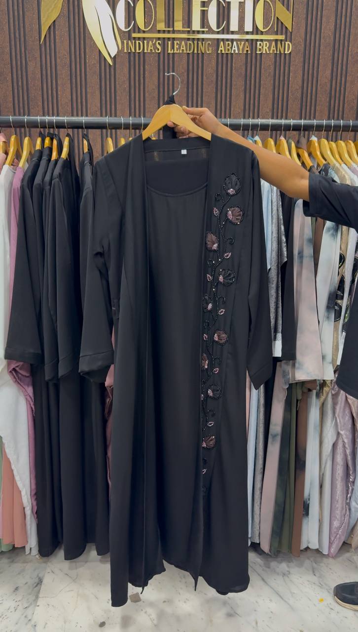 AL-ZOYA DOUBLE SHRUG BLAZER ABAYA | SHADE-02