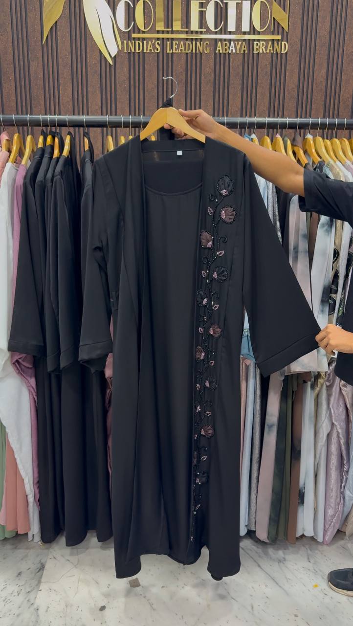 AL-ZOYA DOUBLE SHRUG BLAZER ABAYA | SHADE-02