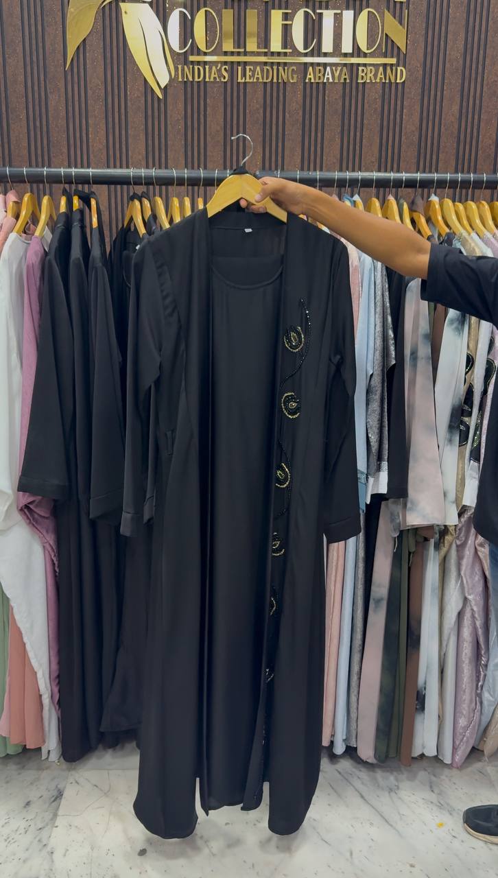 AL-ZOYA DOUBLE SHRUG BLAZER ABAYA | SHADE-01