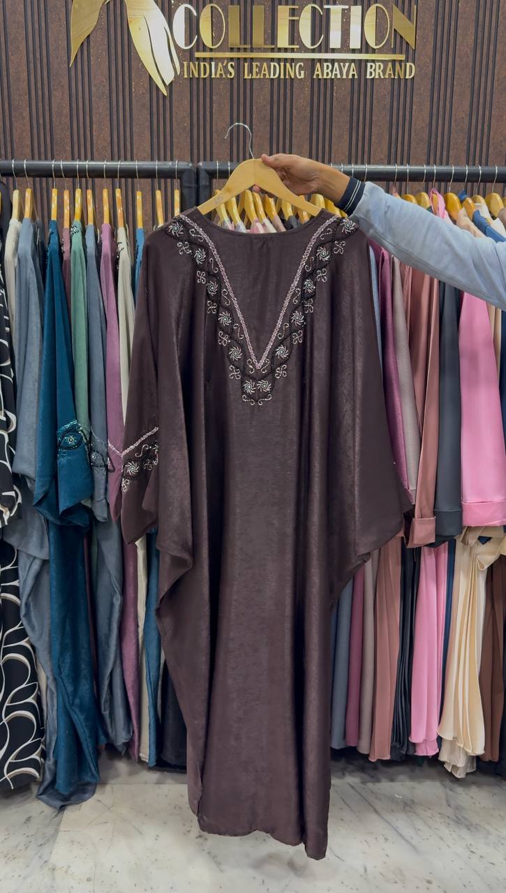 GULAFSHA HANDWORK ABAYA | PURPLE