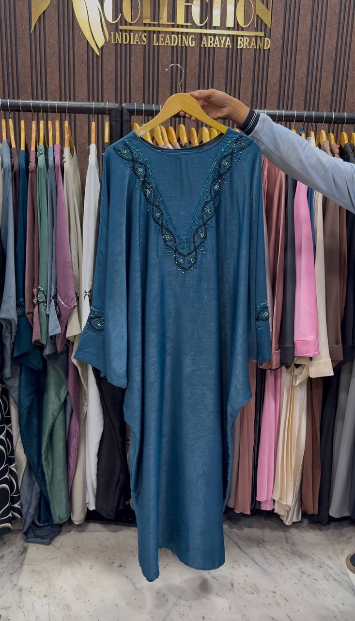 GULAFSHA HANDWORK ABAYA | BLUE
