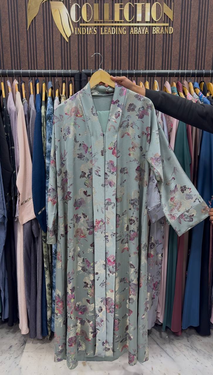 RUBIE KIMONO ABAYA | SEA GREEN