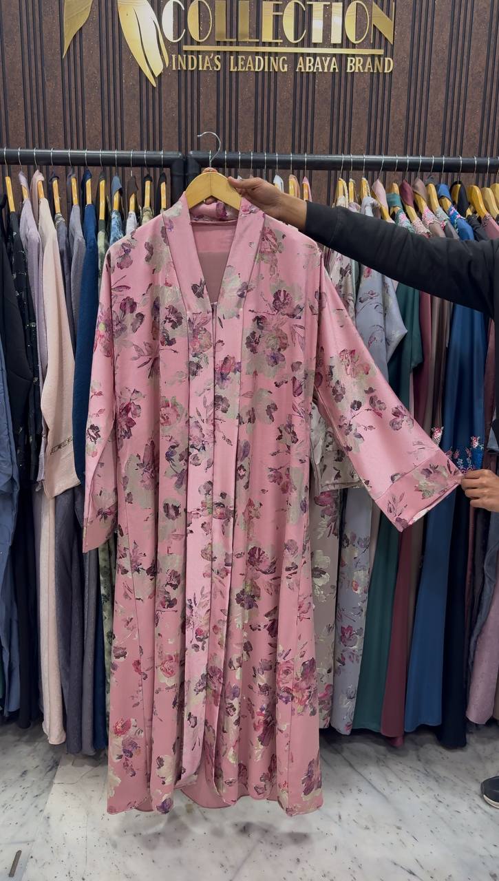 RUBIE KIMONO ABAYA | PEACH