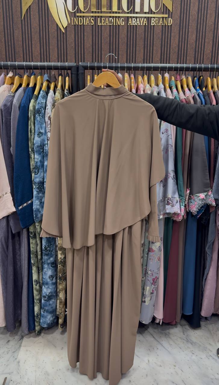 HABIBI CAP ABAYA | NUDE