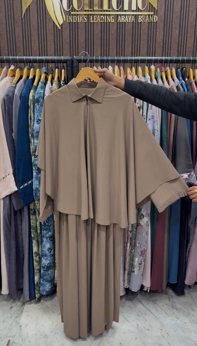 HABIBI CAP ABAYA | NUDE
