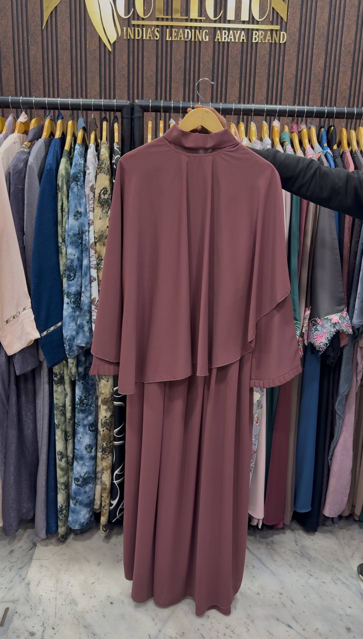 HABIBI CAP ABAYA | DUSTY PINK
