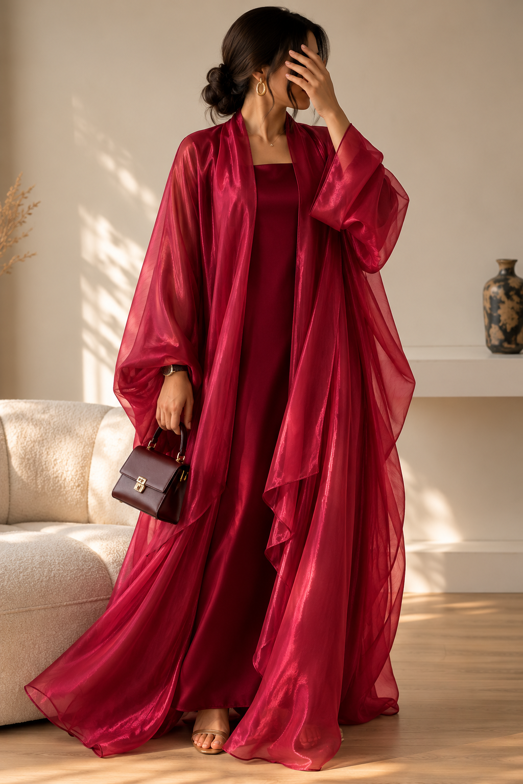 EZZAH DS ABAYA | RED