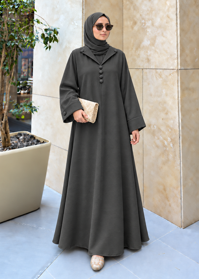 ARISHFA FULLY CLOSED ABAYA | SLAY OLIVE