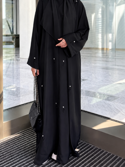 ESHAL FRONT OPEN ABAYA | B2W