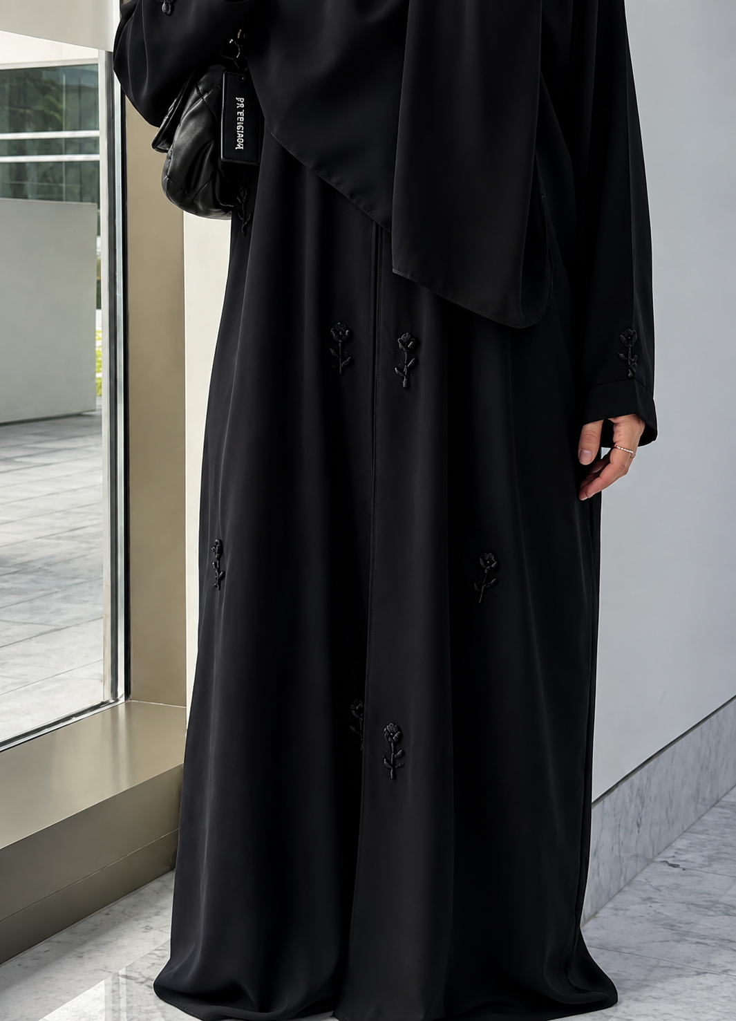 ESHAL FRONT OPEN ABAYA | B2B