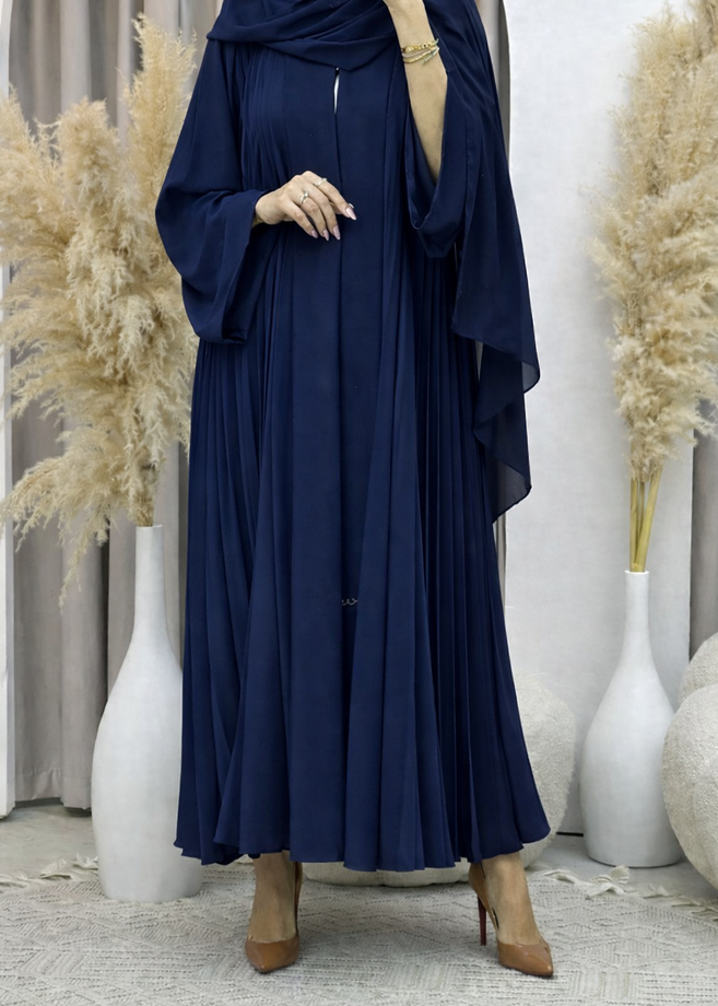 LIYANA FULLY CLOSED ABAYA | BLUE