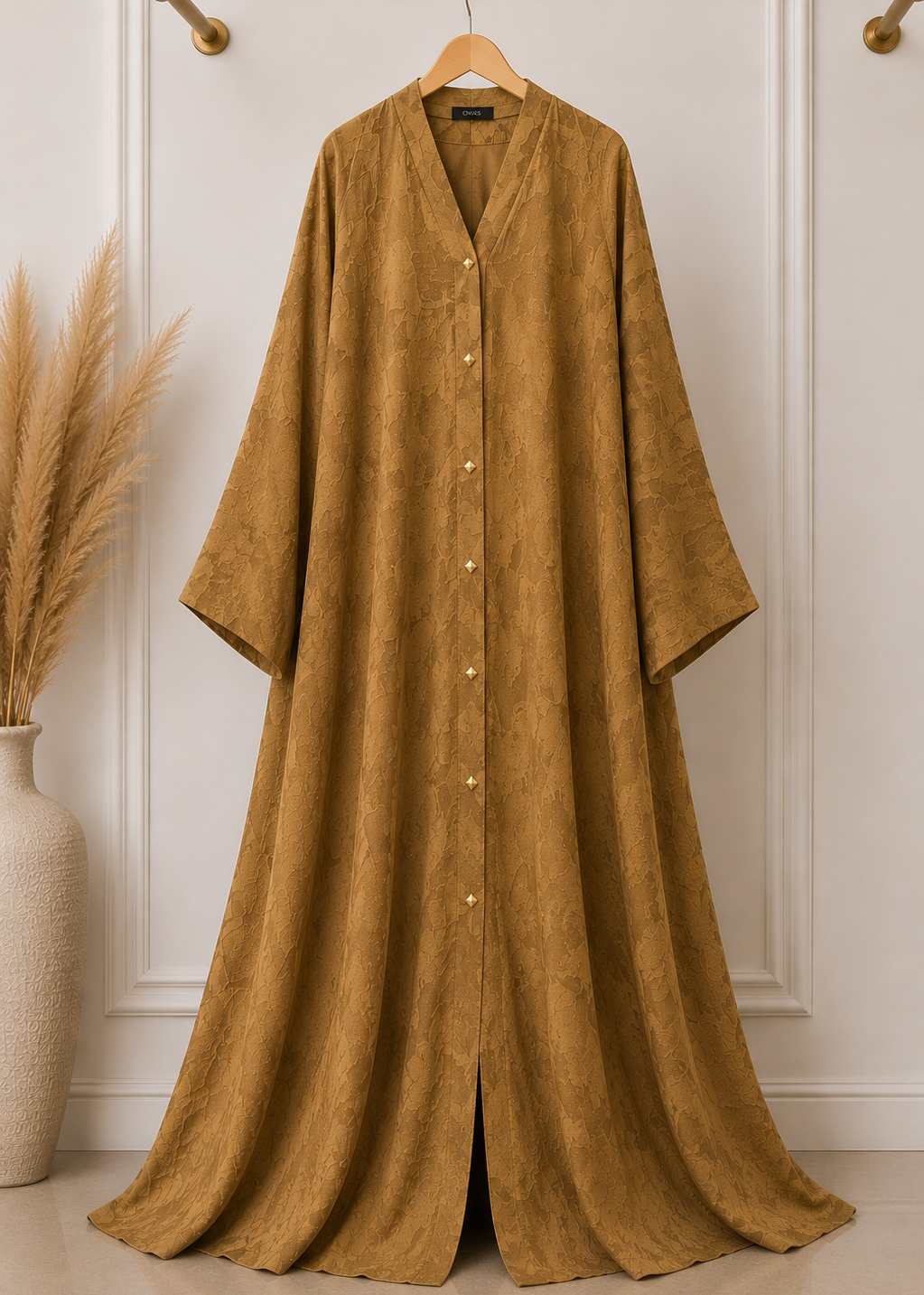 SAMRAH FRONT OPEN ABAYA | NUDE