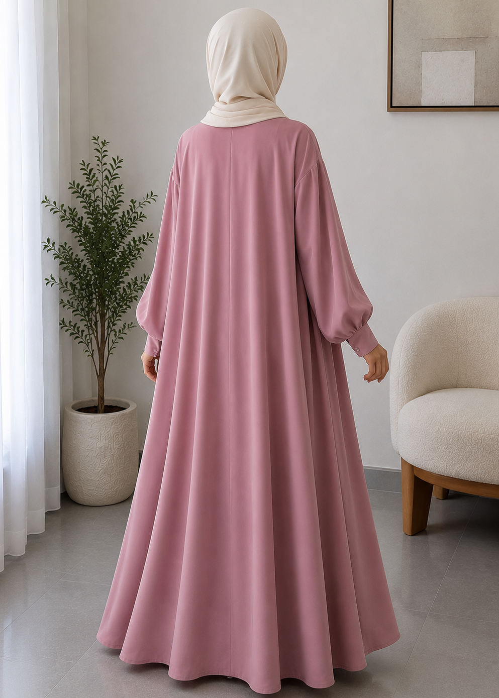 HAFSAH DS ABAYA | PINK