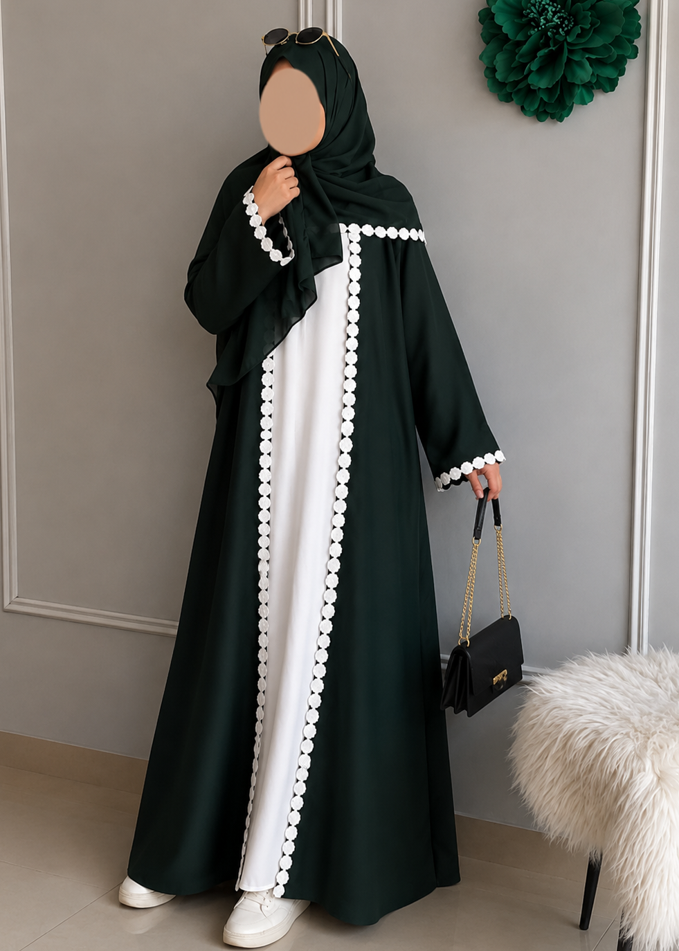 DAISY DS ABAYA | BOTTLE GREEN