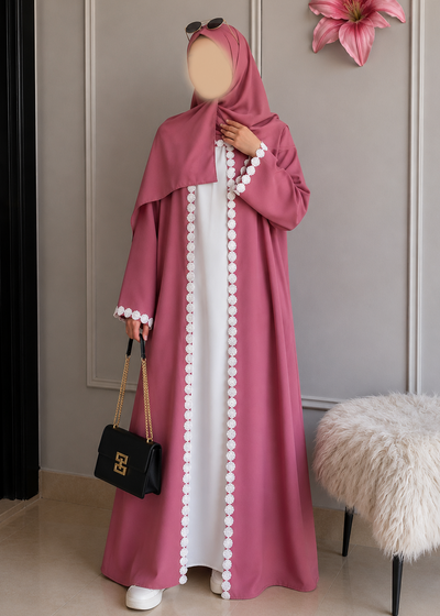 DAISY DS ABAYA | BABY PINK