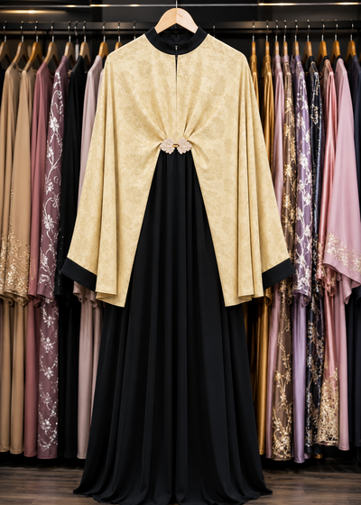 AFSHAH MARBELLA KAFTAN ABAYA | GOLD