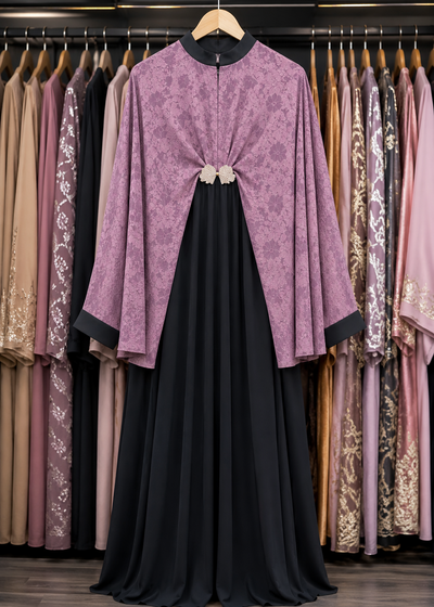 AFSHAH MARBELLA KAFTAN ABAYA | MAUVE PINK
