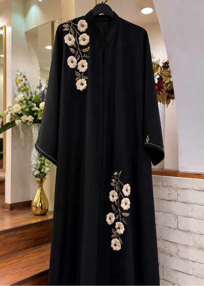 SHIFAH HANDWORK ABAYA | NUDE