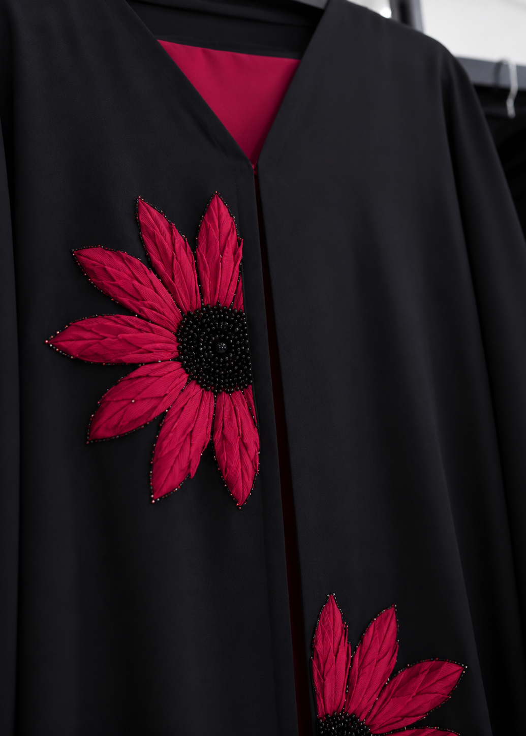 RAIBAH HANDWORK ABAYA | RED