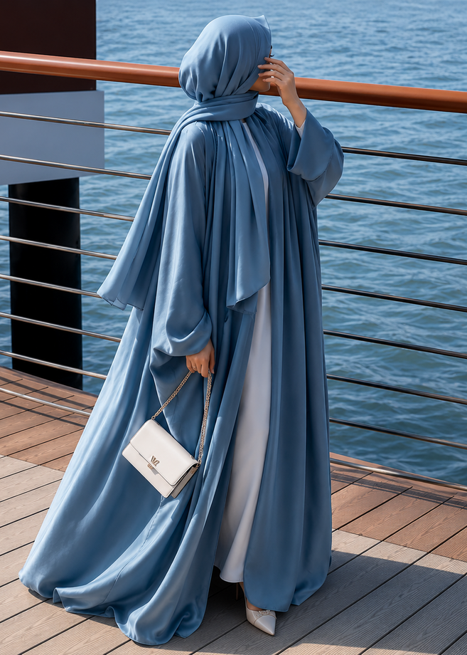 EZZAH DS ABAYA | OCEAN BLUE