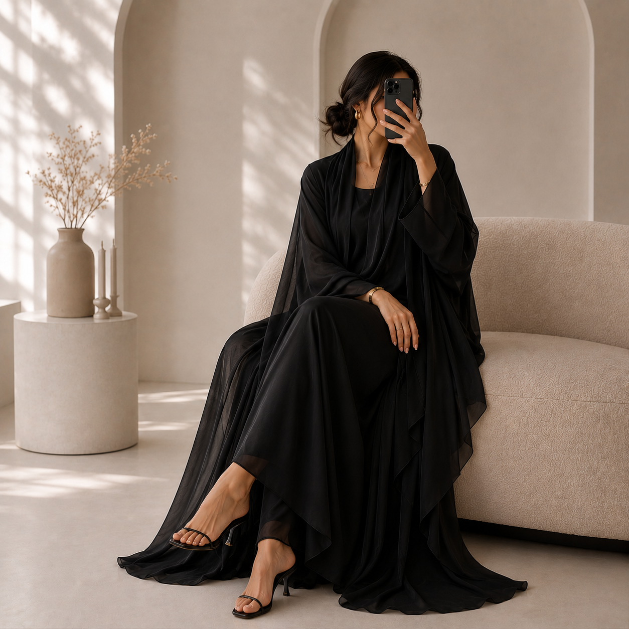 EZZAH DS ABAYA | BLACK