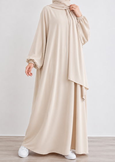 MEHREEN KAFTAN ABAYA  | NUDE