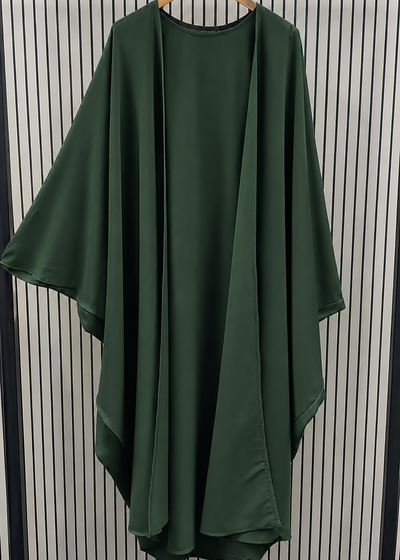 EMAAN DS ABAYA | BOTTLE GREEN