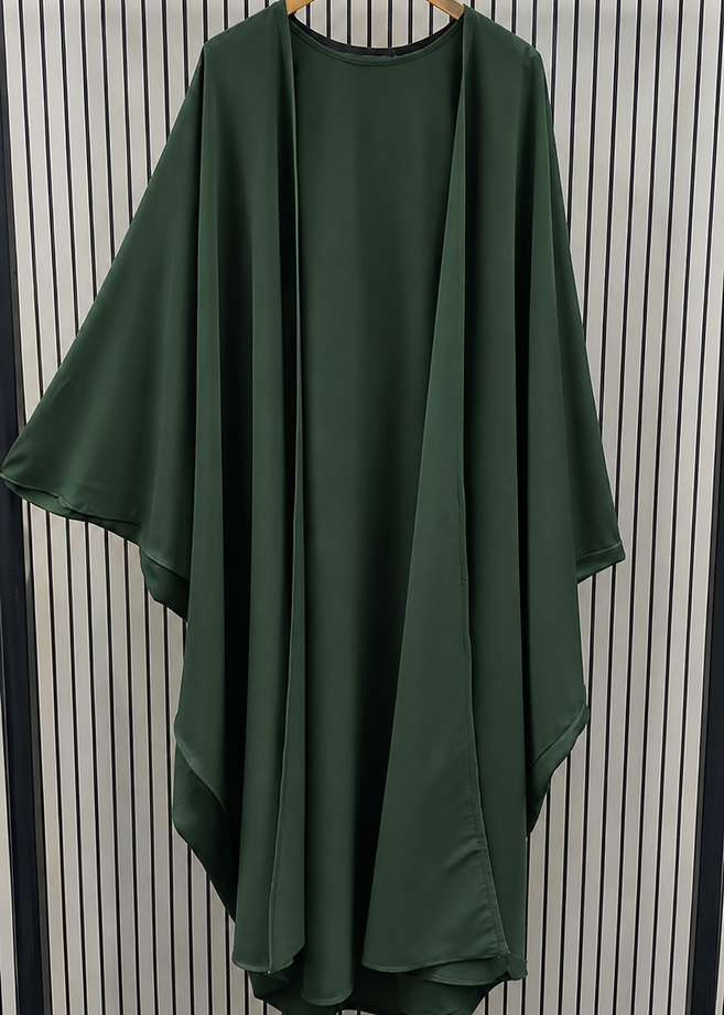 EMAAN DS ABAYA | BOTTLE GREEN