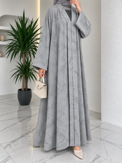 JANNAT IMPORTED KIMONO ABAYA | GRAY