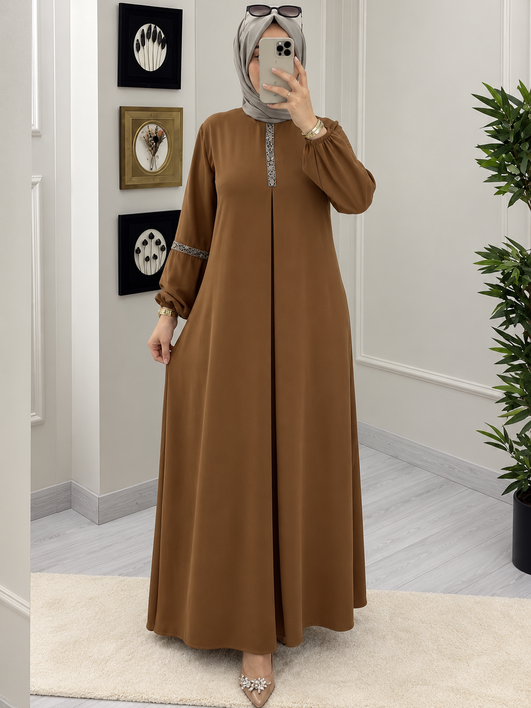 6001 - AASH BASIC ABAYA | REAL COPPER