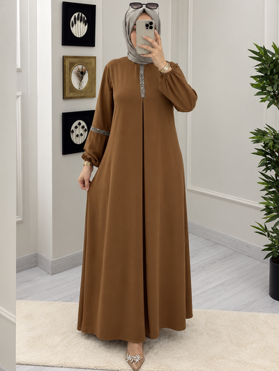 6001 - AASH BASIC ABAYA | REAL COPPER