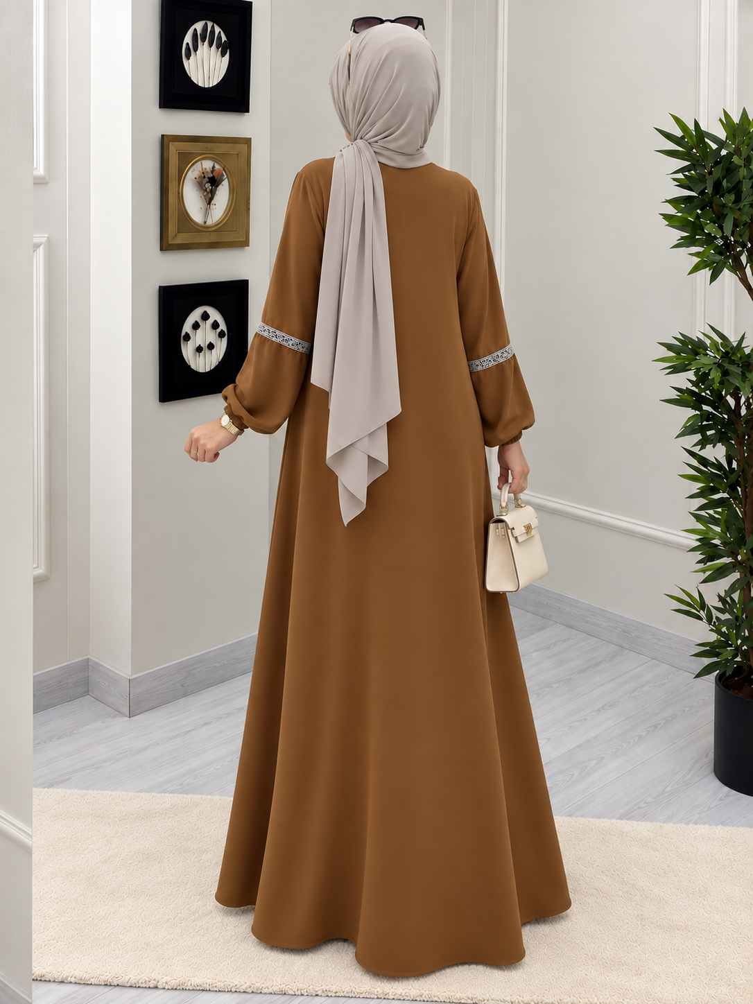 6001 - AASH BASIC ABAYA | REAL COPPER