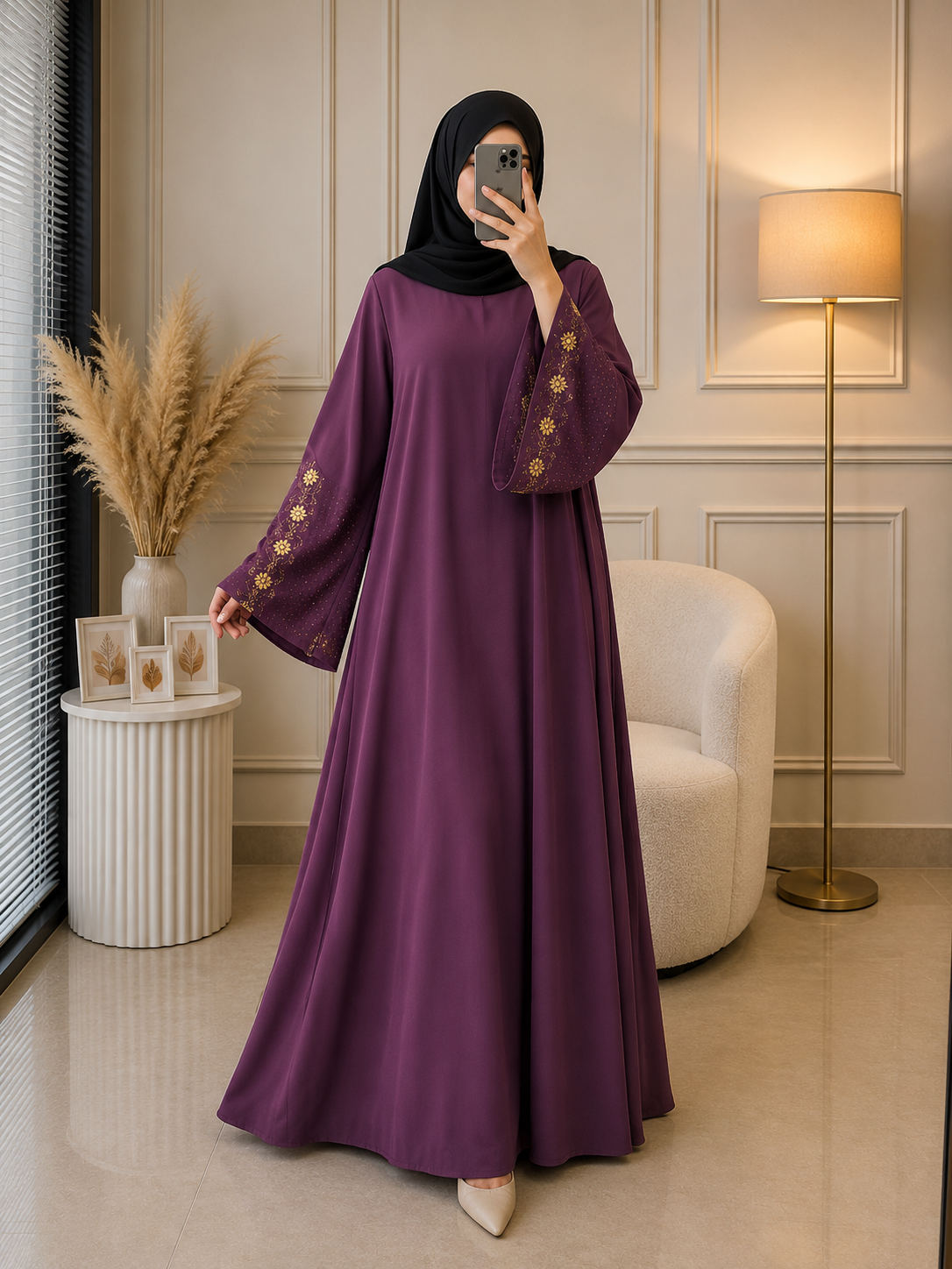7539 - ALZIYA ABAYA | PINK