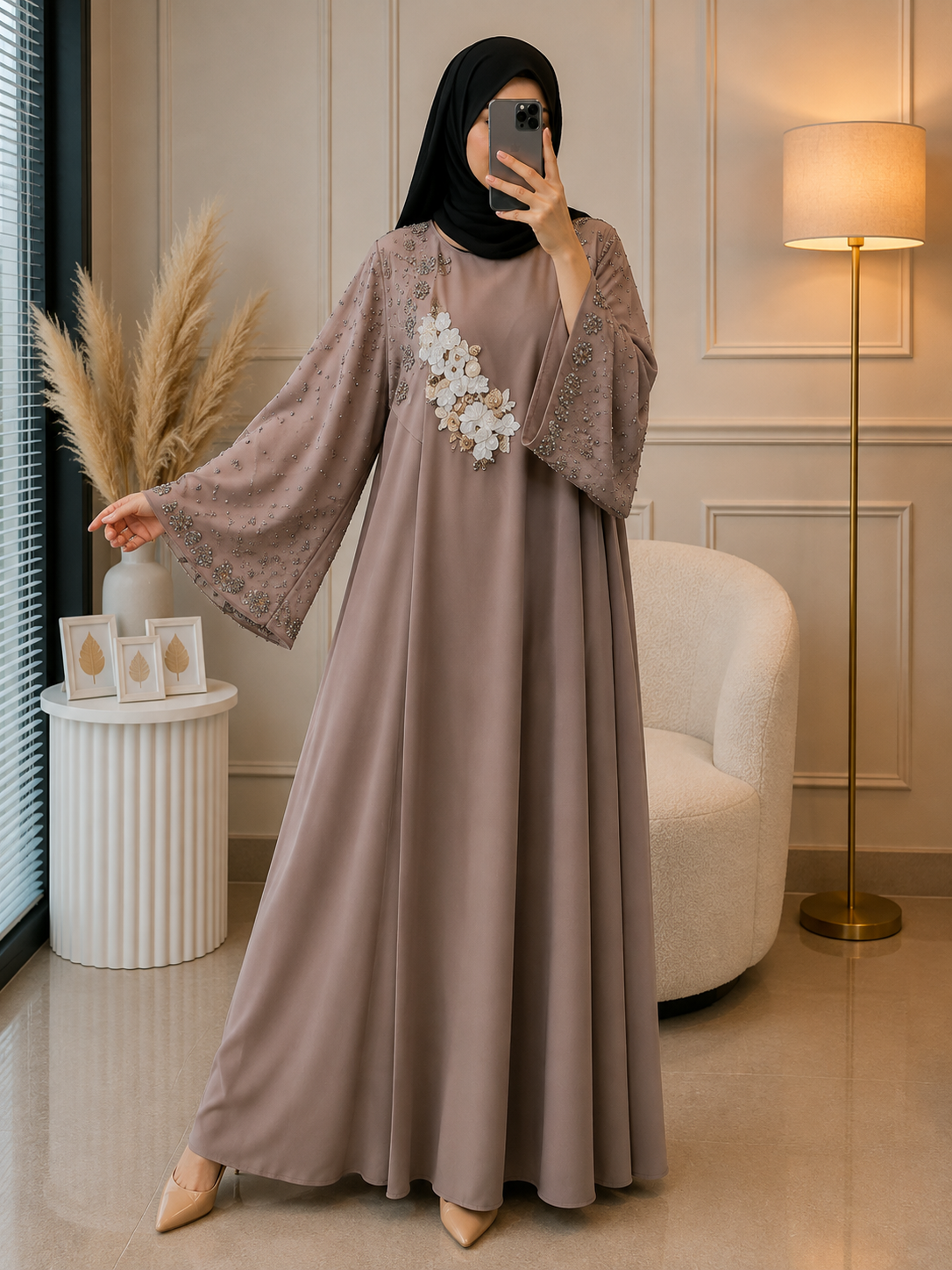 1997 - FLOWY FULLY CLOSED ABAYA | DUKE NUDE